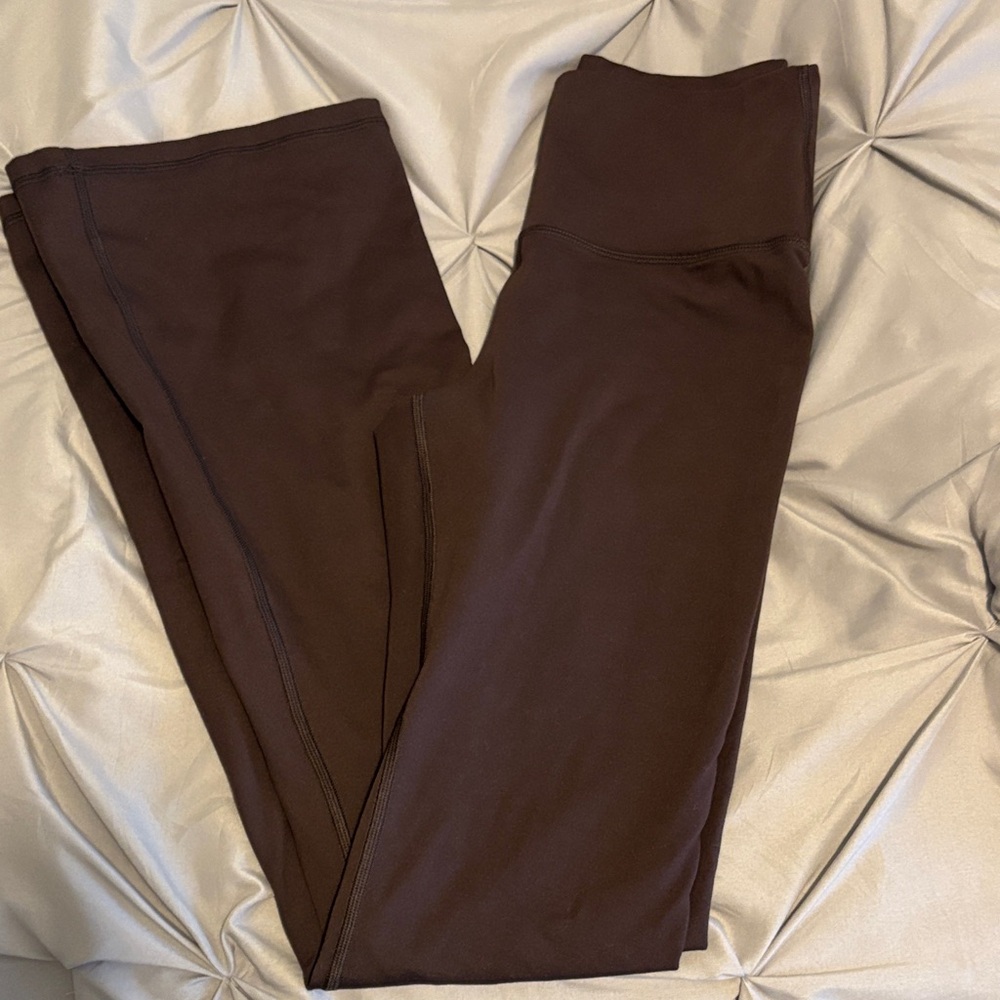 Aerie offline flare leg brown leggings